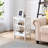 Kempst 3 Piece Bedroom Set, Twin Size White Metal Bed Frame with Nightstands Set of 2, Farmhouse Spindle Platform Bed and White Bedside Table with Open Shelf Storage, Small Room Bedroom Furniture Set of 3, No Box Spring Needed-2116763187