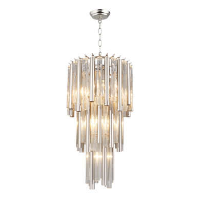Amias 7 - Light Dimmable Tiered Chandelier