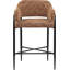 Tabouret de comptoir en tissu Sylas-1433604253