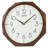 QXA863BLH Modern Wall Clock, Brown