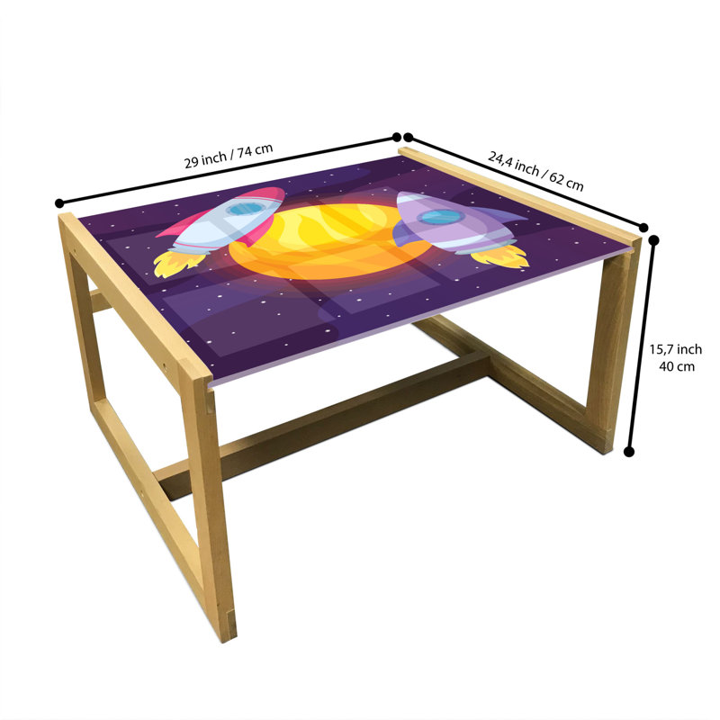 Jackelynn Trestle Coffee Table, 40cm H x 74cm W x 62cm D