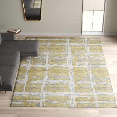 Mahaney Washable Striped Indoor / Outdoor Rug