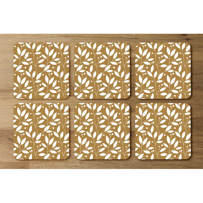 Square 6 Piece Coaster Set