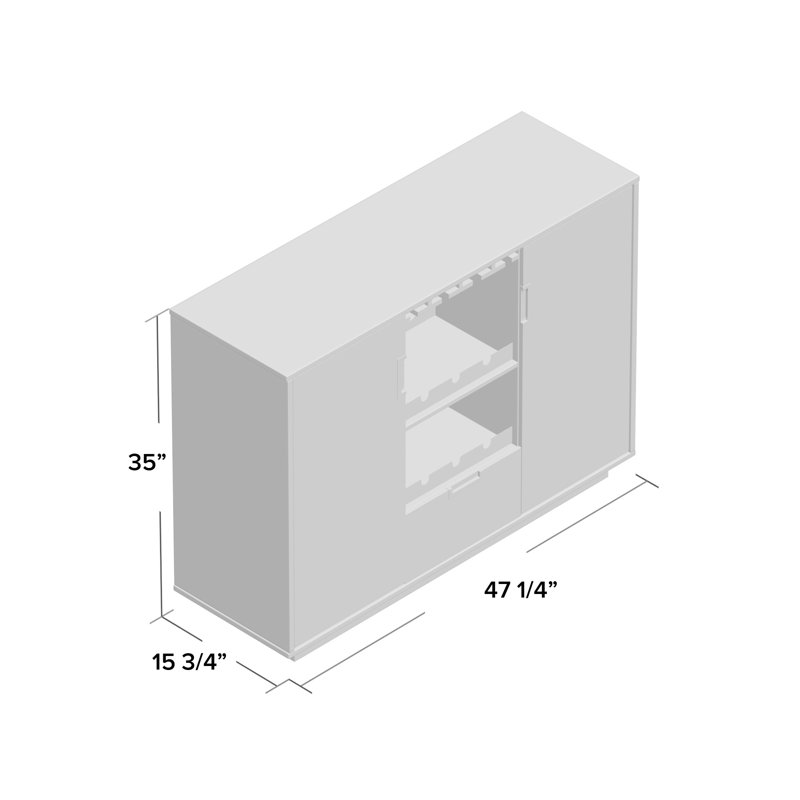 Appomattox 47.24'' Bar Cabinet
