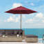 Aaliyah-Marie 2.5m Wood Garden Parasol Sun Shade with Vent 38mm Pole-16193313
