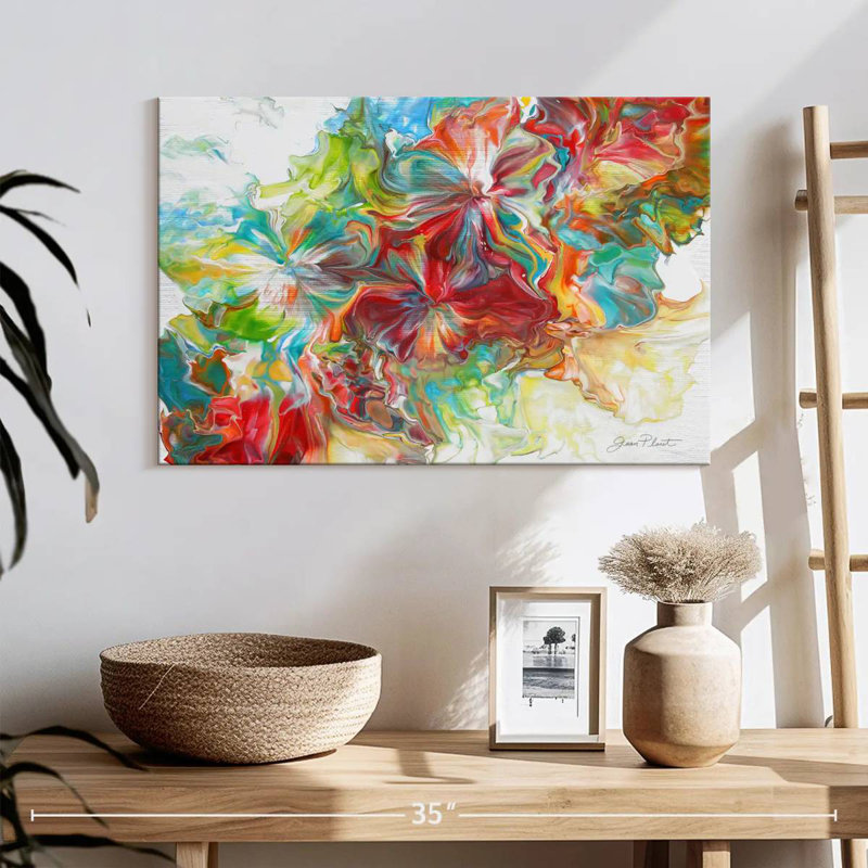 Avery Abstract Pouring X, 16" H x 24" W