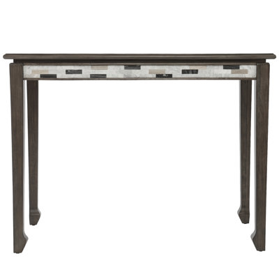 Table de comptoir - gris, 46,67 po Profondeur du produit, 23,78 de largeur. 35,68 po de hauteur. Finition foncée avec tablier en marbre. Pieds courbés pour le style traditionnel. Gris élégant. 48 po 24 po de largeur, 35,68 po. Et noir et blanc chinois