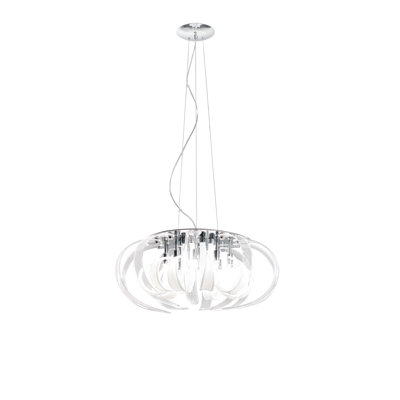 Willett 14 - Light White/Transparent Geometric Pendant