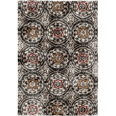 Sherman Performance Washable Floral Indoor Rug