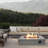 Outdoor Fire Pit Rectangular Fire Table With Lava Rocks And Cover