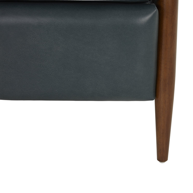 Alois Manual Recliner, Roma Bluegray Genuine Leather