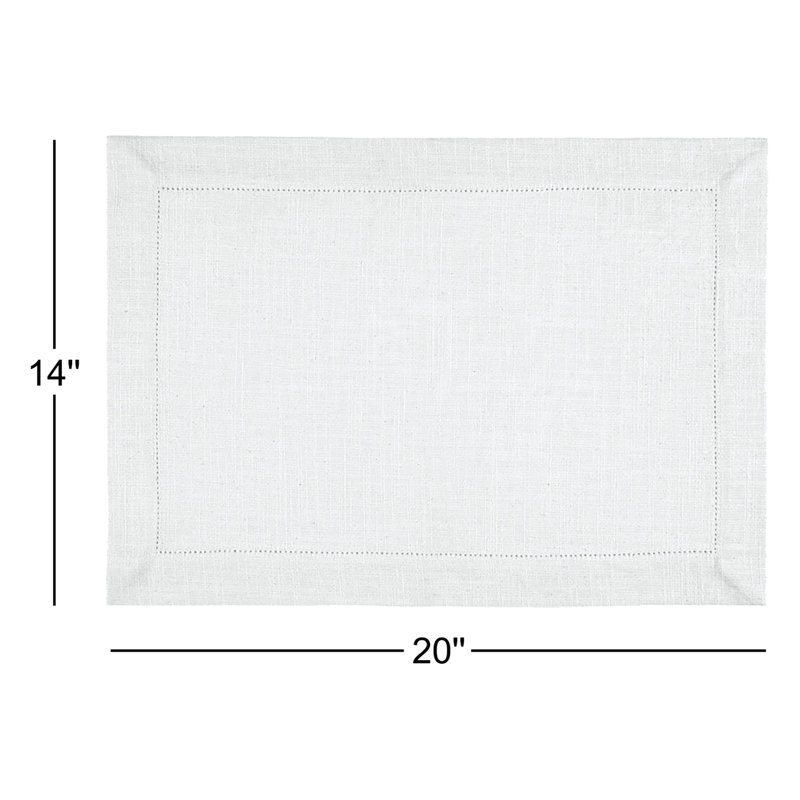 Mattea Cotton Rectangle, White