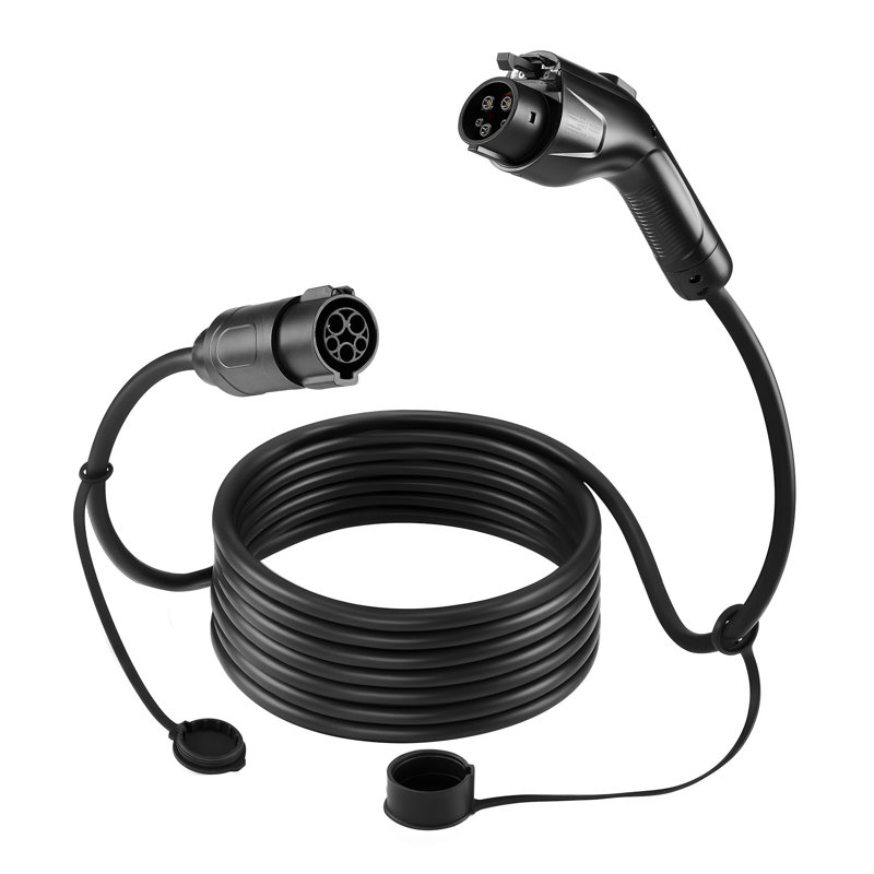 Câble d'extension de chargeur 40 pieds J1772, 40Amp niveau 1 et 2 pour véhicule électrique 120V-240V, IP66 Extension portable robuste avec sac de transport