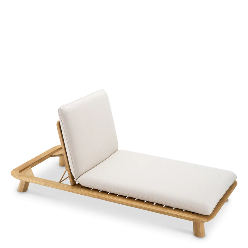 Weston Outdoor Teak Chaise Lounge