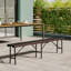 Baiba Metal Outdoor Bench-193384732