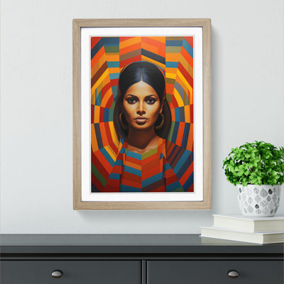 Indian Woman Op - Framed Print