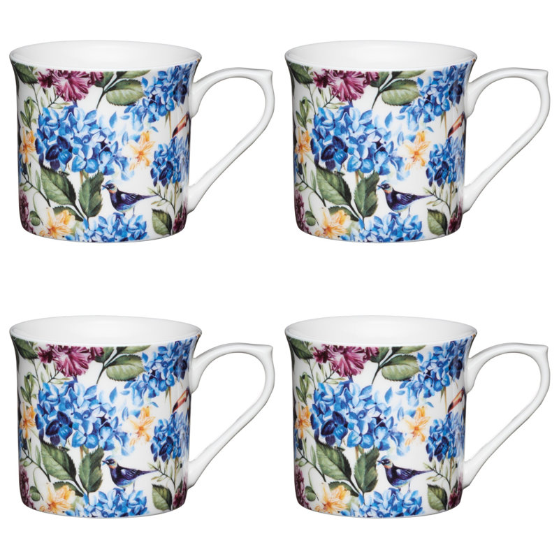 Country Floral Bone China Mug
