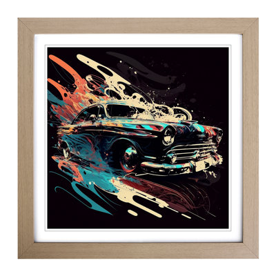 Car Gestural Art - Framed Print