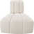 Tissu crème bouclé