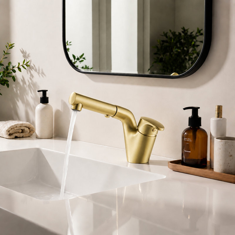 Single-Hole Single-Handle Bathroom Faucet