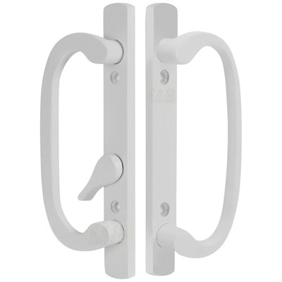 Legacy Sliding Patio Door Handle Set Replacement, 3-15/16" Hole Spacing, Offset Latch