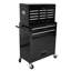 Coffre à outils roulant à grande capacité avec roulettes et tiroirs, armoire de rangement pour outils à 8 tiroirs - Noir-1524117047