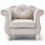 Élégant fauteuil transitionnel évasé ivoire-1612921599