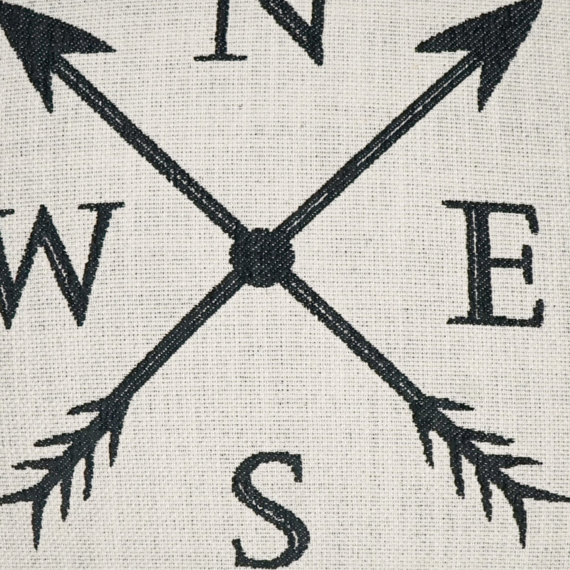 Navigation Square Pillow Cover & Insert, 24"H x 24"W