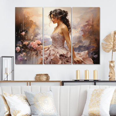 Fashion 1870S Victorian Portrait II Fashion Wall Decor on Metal