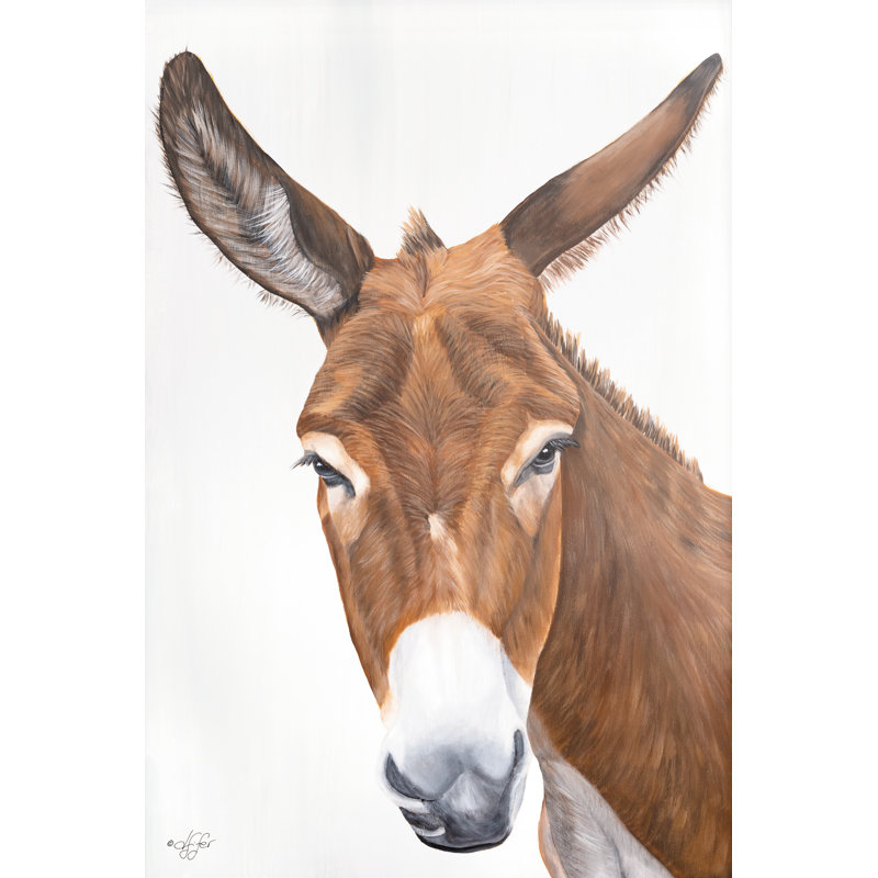 " Hee Haw " by Diane Fifer, 12" H x 8" W x 1.25" D