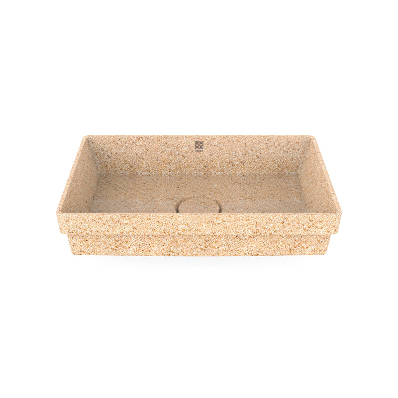 Cube60 23.62'' L Bathroom Sink, Light Natural