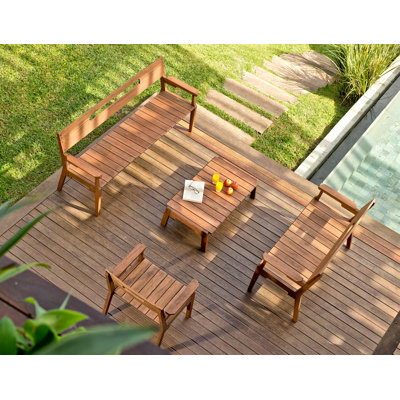 Ensemble de patio complet 4 pièces Marvine