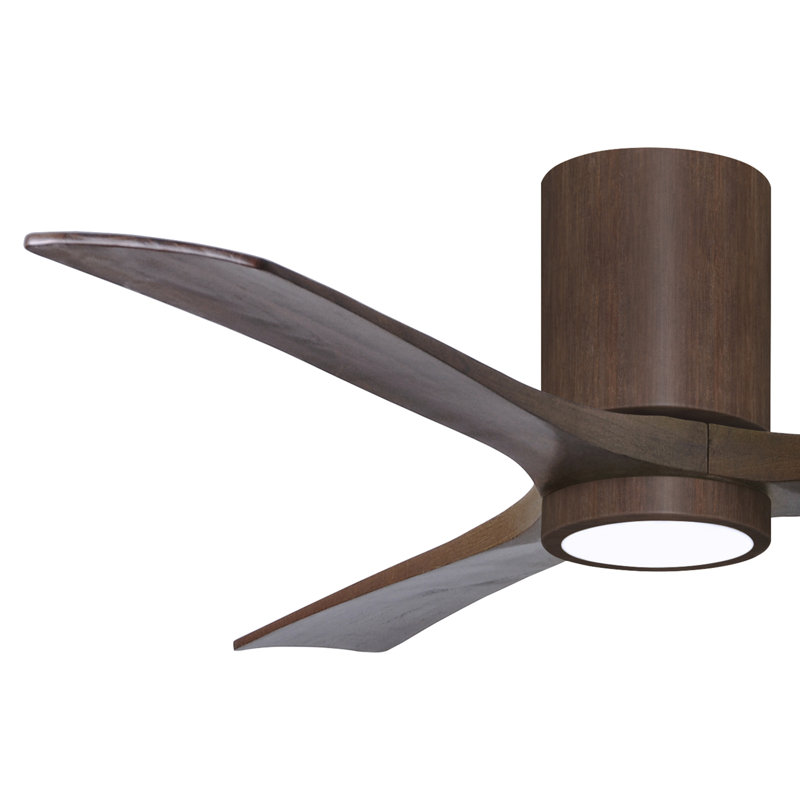 Irene LED Ceiling Fan, 52", Walnut, Walnut