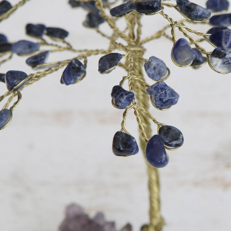 Andinoh 6.25'' Faux Flowering Tree in Stone Freestanding