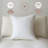 White Geometric Floral Appliqué 100% Cotton Decorative Pillow Cover-106013814