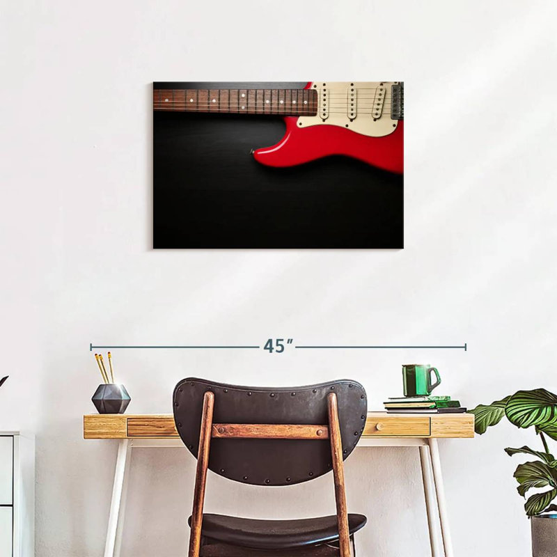Guitare électrique Abarca Classic Red, H 20 po x l 30 po