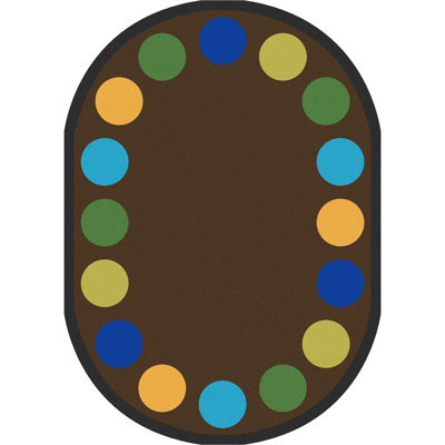 Tapis brun touffeté Lots of Dots