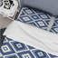 Ensemble de housse de couette transitionnel bleu et blanc Royal Geo Tile I - Transitional-109160772