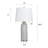 Donald Table Lamp - Grey - White Shade-588866763