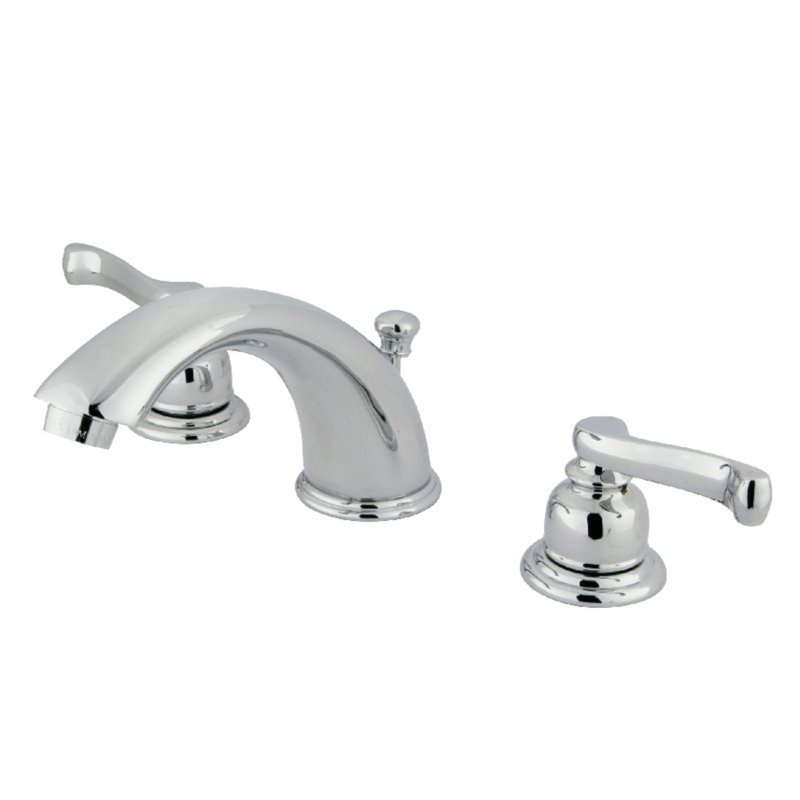 Robinet de salle de bain espacé Kingston, Chrome poli
