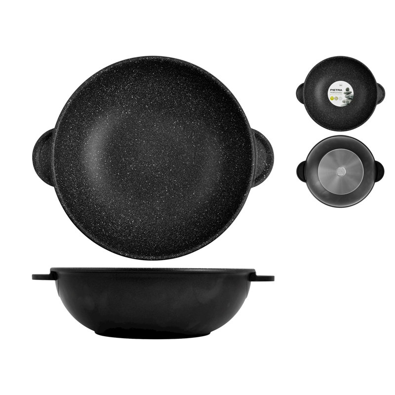 H&H Non-Stick Wok with Lid