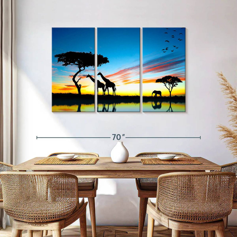 African Safari, 36" H x 57" W