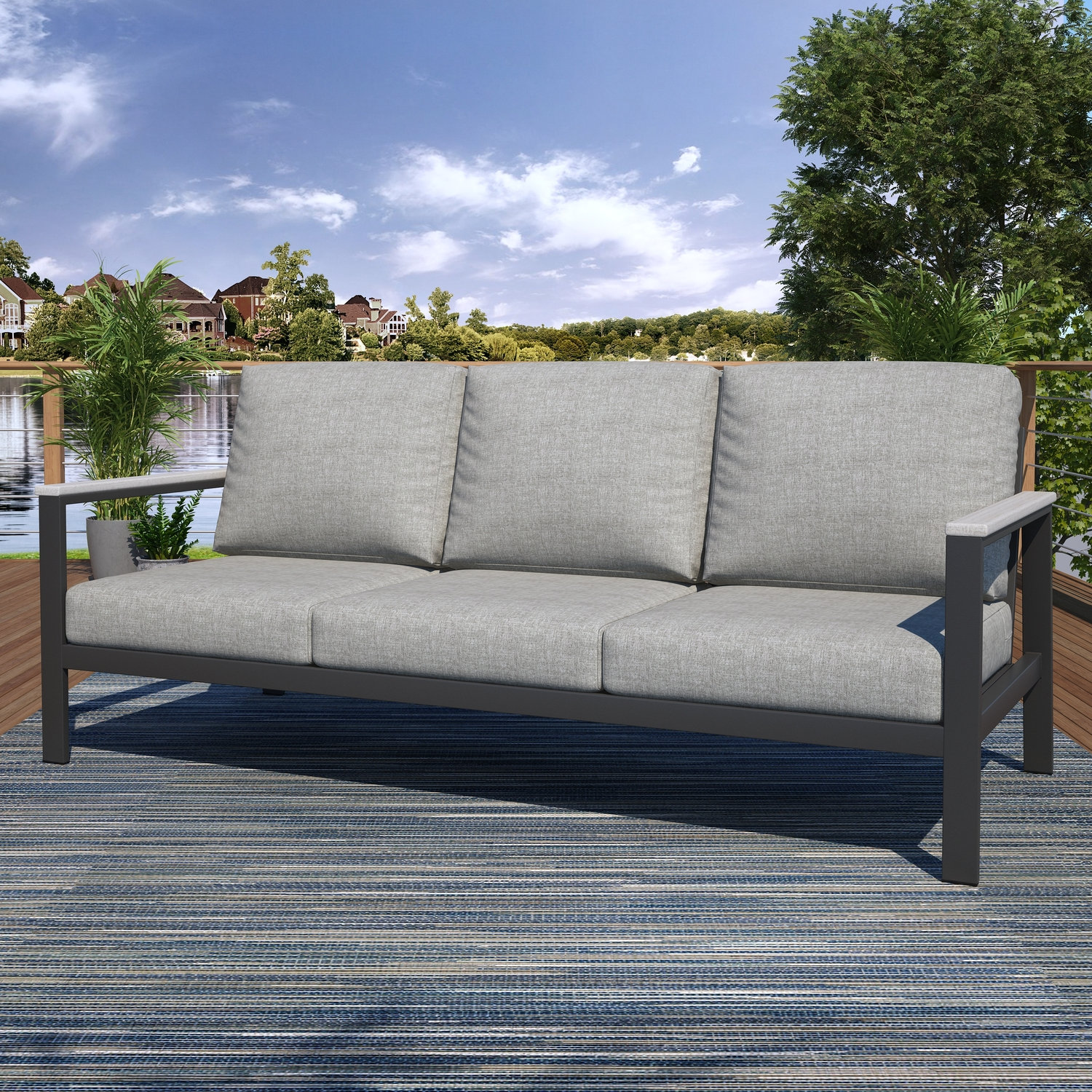 Townsend Patio Seating Group, Canvas Granite Sunbrella® Canvas
