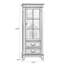 Vitrines en bois massif noisette + verre