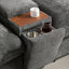 136'' Modular Sectional Sofa with Console, Cup Holder, USB Charger, Movable Storage Ottoman, Pull-line&Tufted Design, U-Shaped Oversized Chenille Sofa for Living Room&Apartment,2 Colors-129047444