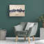 «Cincinnati Ohio Skyline Concrete» par Michael Tompsett, impression sur toile tendue-441945097