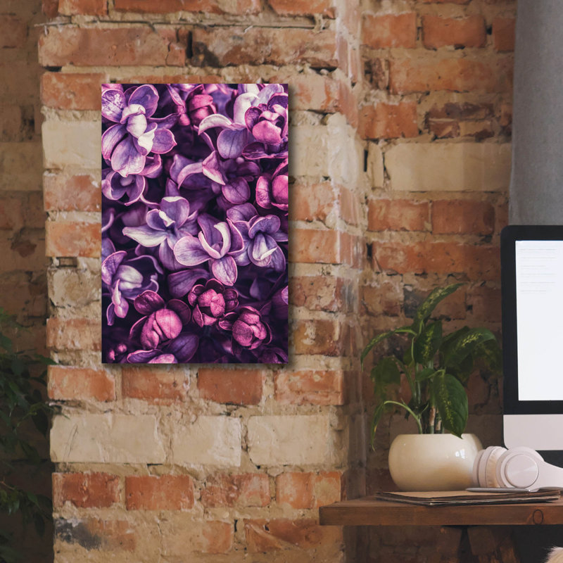 «Shades Of Purple» par Incado, art mural sur toile, H 18 po x l 12 po x P 0,75 po
