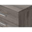 Classeur de bureau, roulant, tiroirs, stratifié taupe, finition contemporaine 3 mobiles,