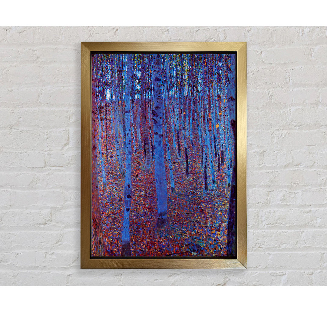 Gerahmtes Wandbild Klimt Beech Forest