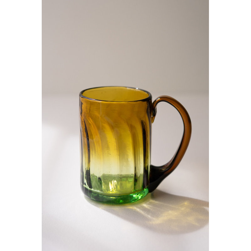 Tasse en verre ambré recyclé kalaou